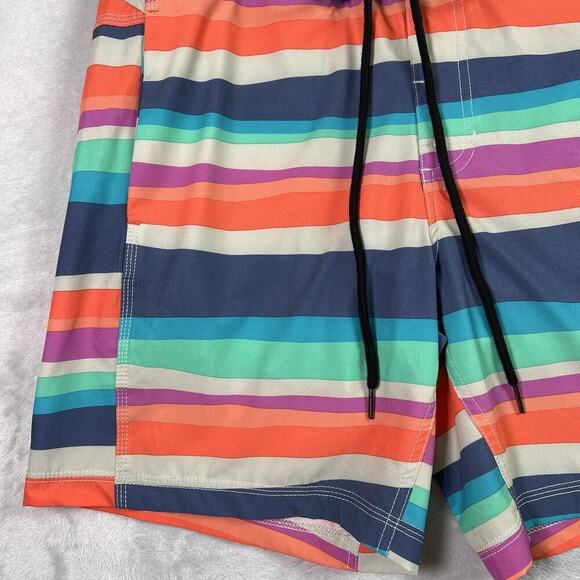 SAXX Swim Trunks Men's 32 Multicolor Beachy Resortwear Tie Swimwear Shorts - Picture 4 of 13